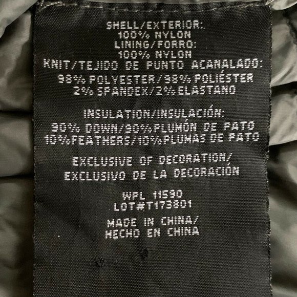 32 Degree Light Weight Puffer Jacket Women XS Down Filled Packable Gray - Picture 10 of 10